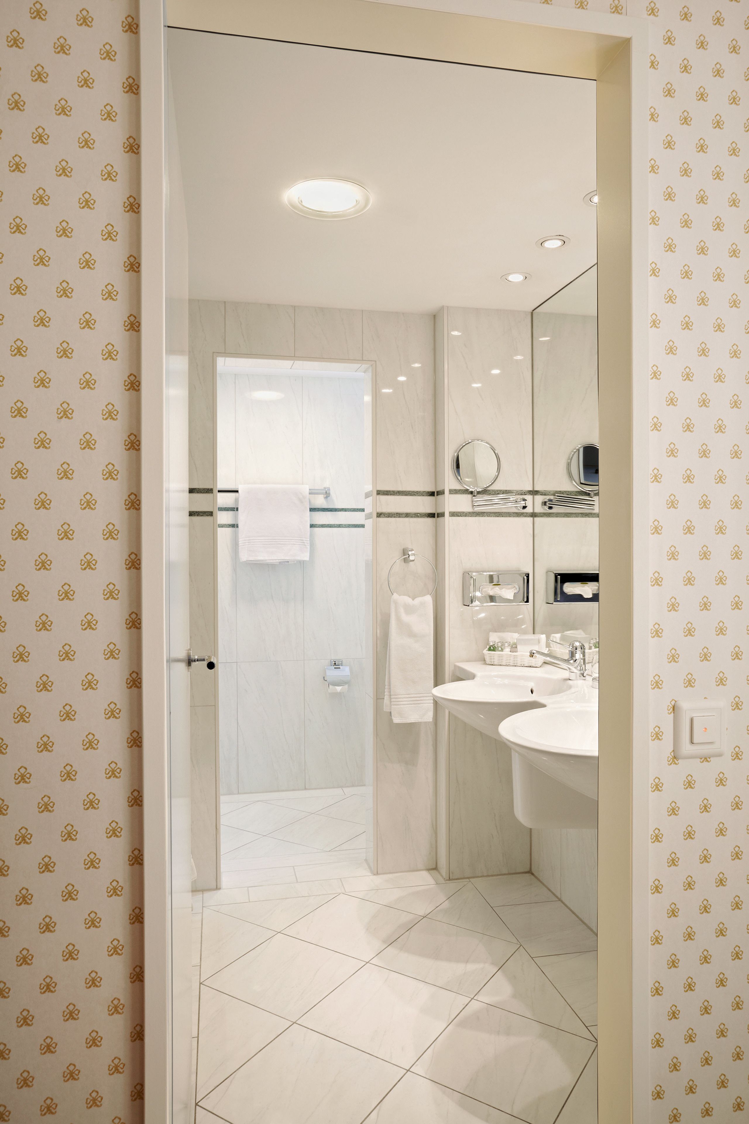 free toiletries, hair dryer, bathrobes, slippers