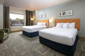 Premium bedding, pillowtop beds, in-room safe, desk
