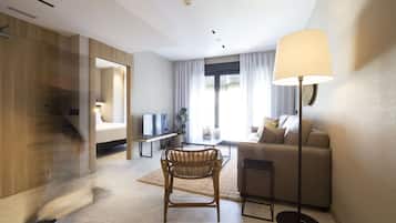 Blackout curtains, soundproofing, free cots/infant beds, free WiFi