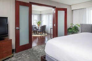 Premium bedding, down comforters, individually decorated