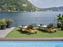 Suíte grand, 2 quartos, vista para o lago | Terraço/pátio