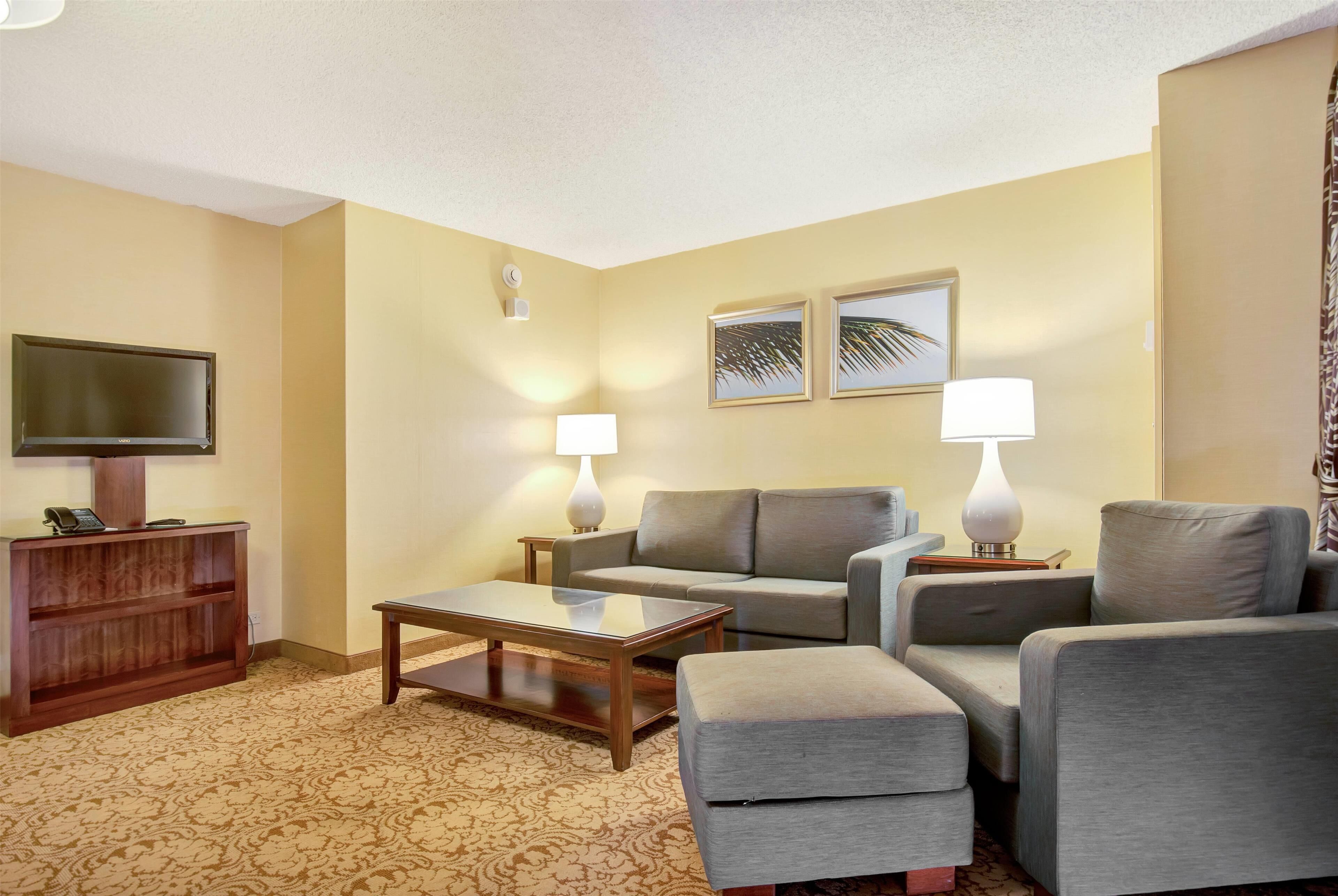 junior suite, 1 king bed, non smoking (1 bedroom, banyan view) | desk, laptop workspace, iron/ironing board, rollaway beds