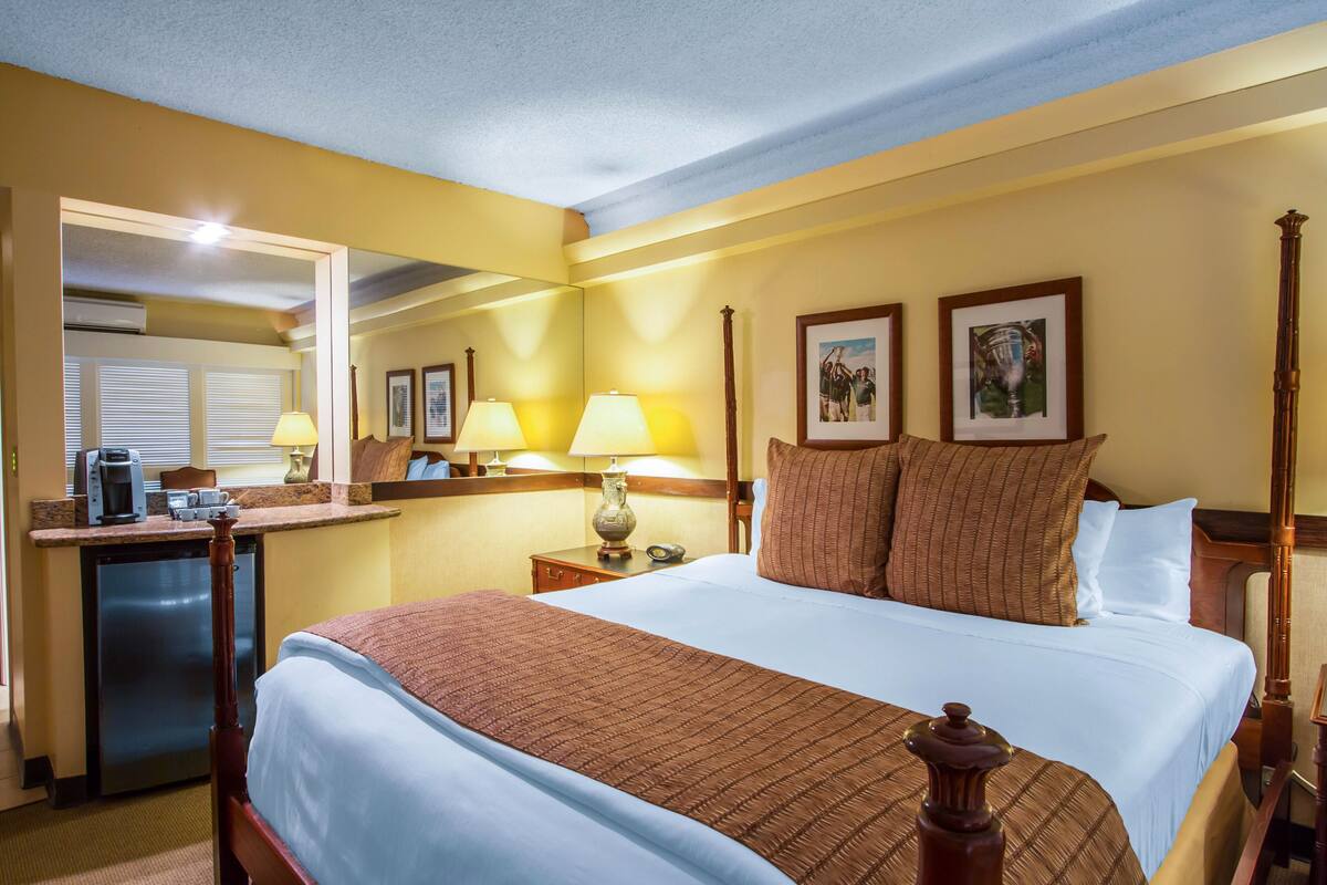 Deluxe Room, 1 King Bed | Premium bedding, pillowtop beds, in-room safe, iron/ironing board