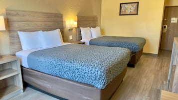 Standard Room, 2 Queen Beds, Non Smoking | Free cribs/infant beds, rollaway beds, free WiFi, bed sheets
