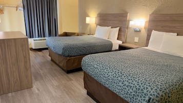 Standard Room, 2 Queen Beds, Non Smoking | Free cribs/infant beds, rollaway beds, free WiFi, bed sheets