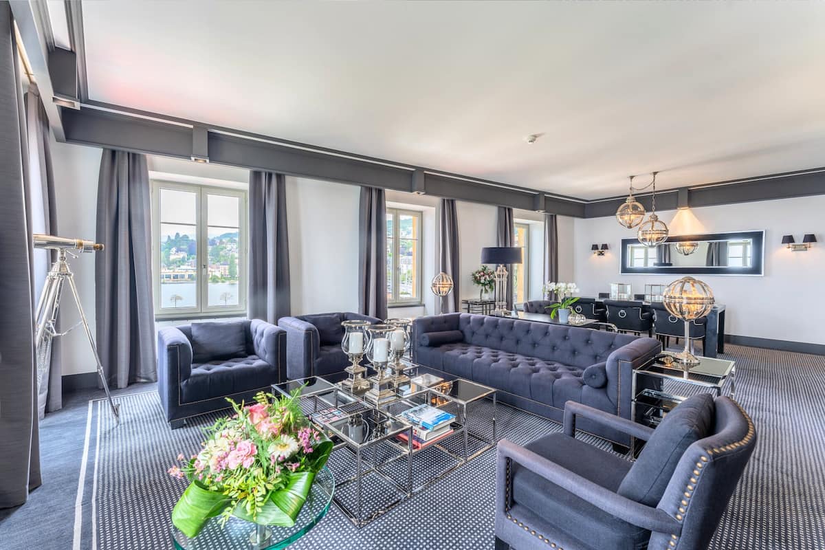 Suite Alfred Borel | Living area | Flat-screen TV