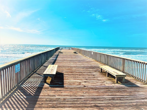 Vue sur la plage ou l’océan