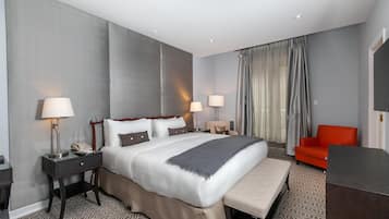 Premium bedding, pillowtop beds, in-room safe, desk