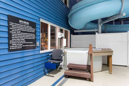 Indoor pool, a heated pool