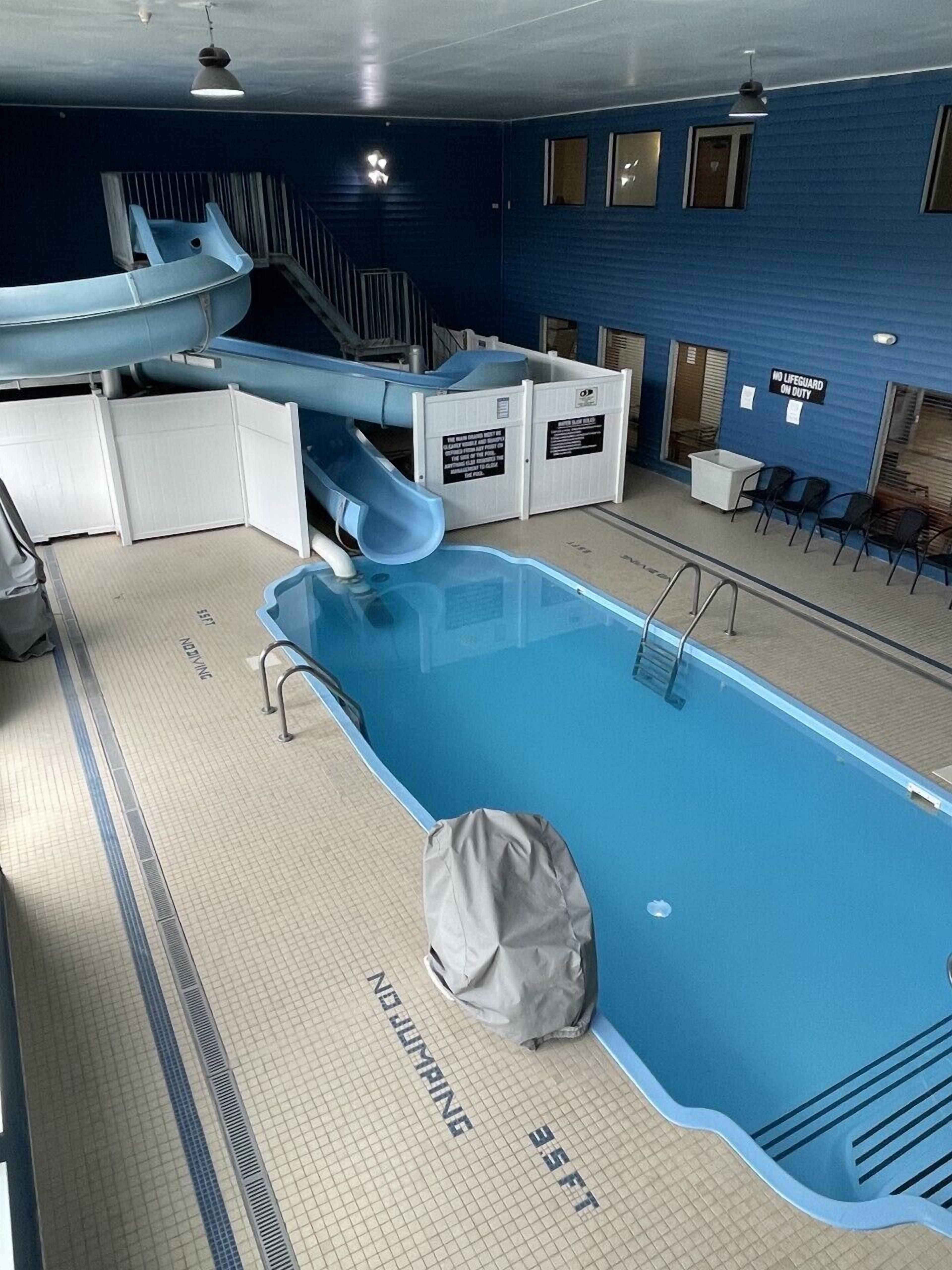 indoor pool, a heated pool