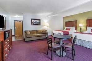 Studio Suite, 2 Queen Beds, Non Smoking | Desk, iron/ironing board, free cribs/infant beds, rollaway beds - Baymont by Wyndham Bozeman (Bozeman)