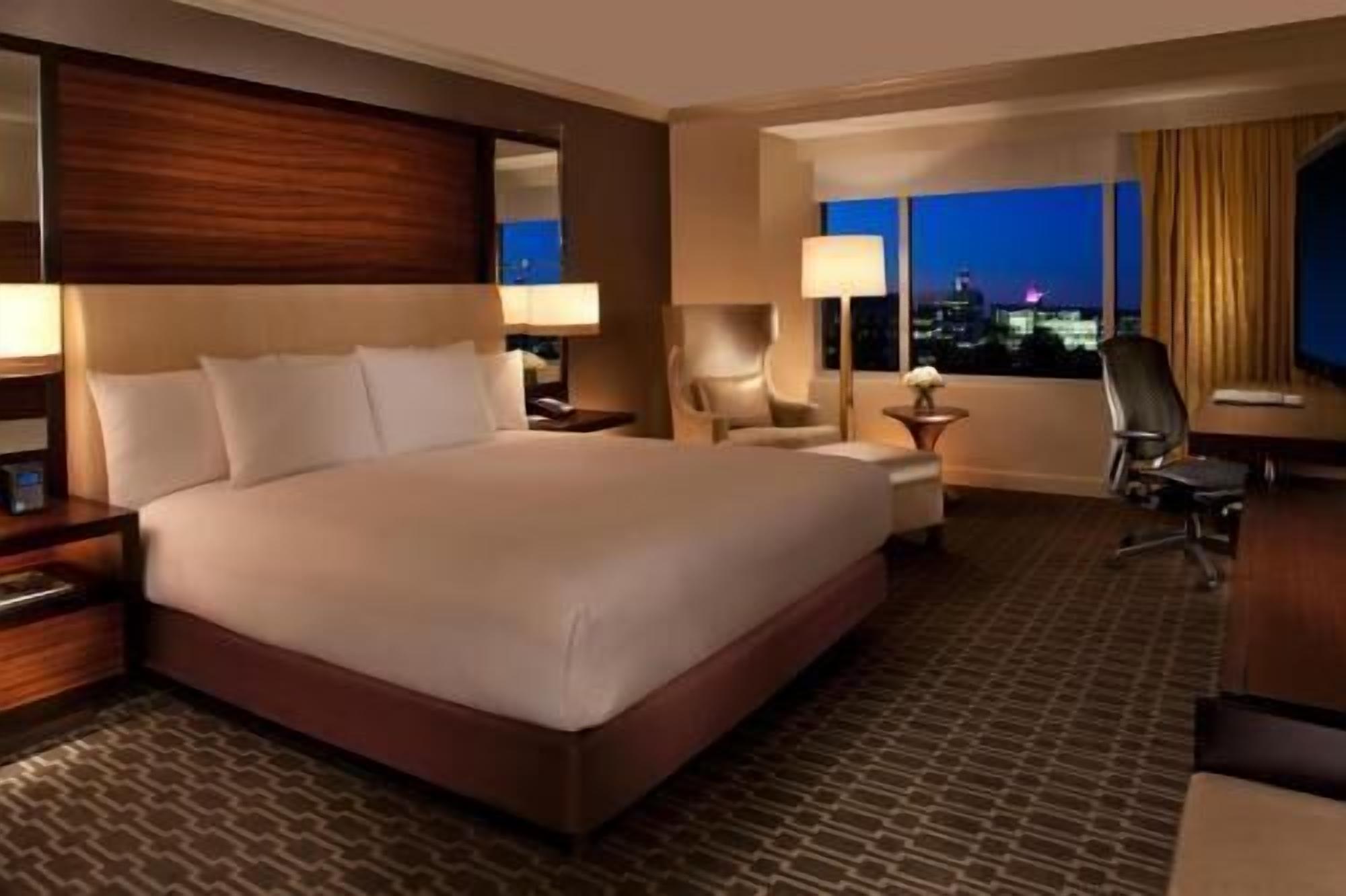 Premium bedding, down comforters, pillowtop beds, in-room safe