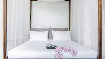 Premium bedding, minibar, in-room safe, desk