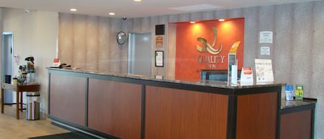 Mostrador para check-in y check-out