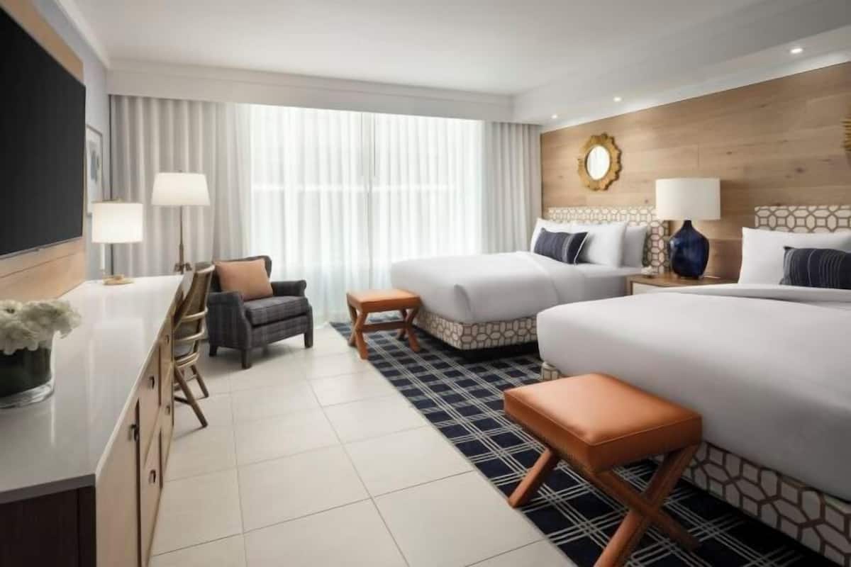 1 quarto, roupas de cama premium, cofres nos quartos