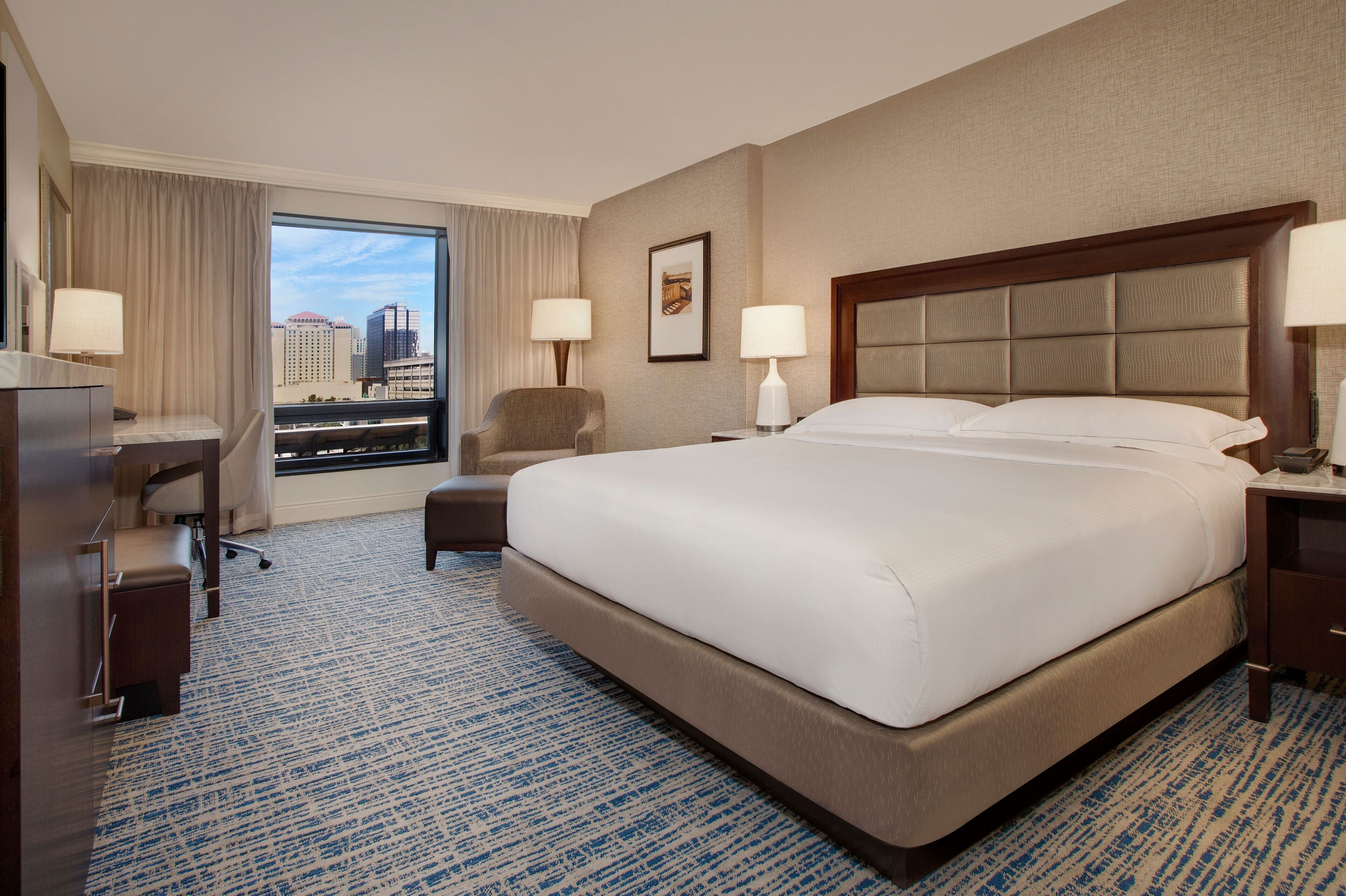 Premium bedding, in-room safe, desk, laptop workspace