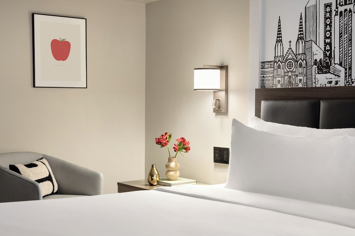 Literie de qualité, lit avec matelas à plateau-coussin