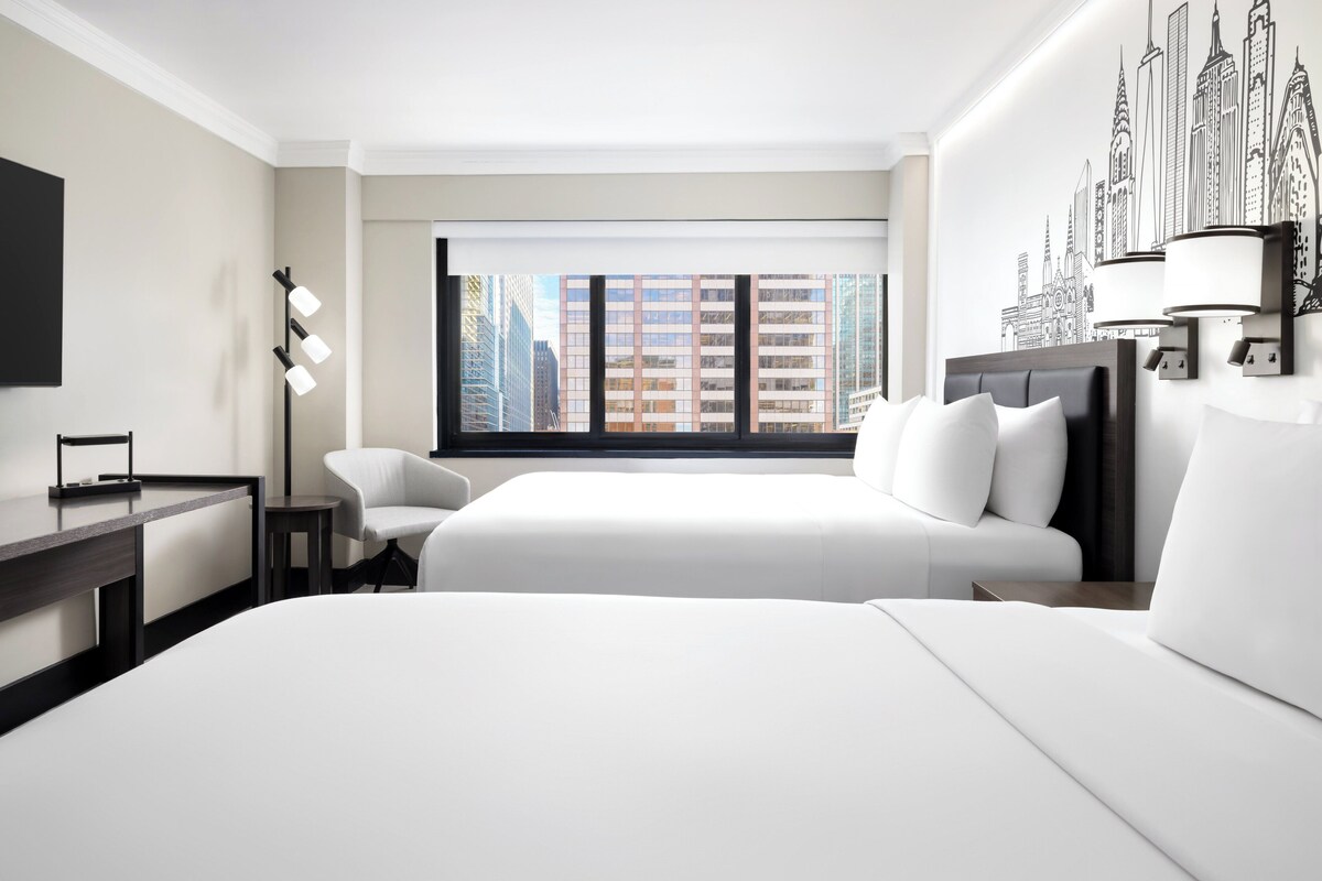 Premium Room, 2 Queen Beds (Manhattan Floor) | Premium bedding, pillowtop beds, in-room safe, desk