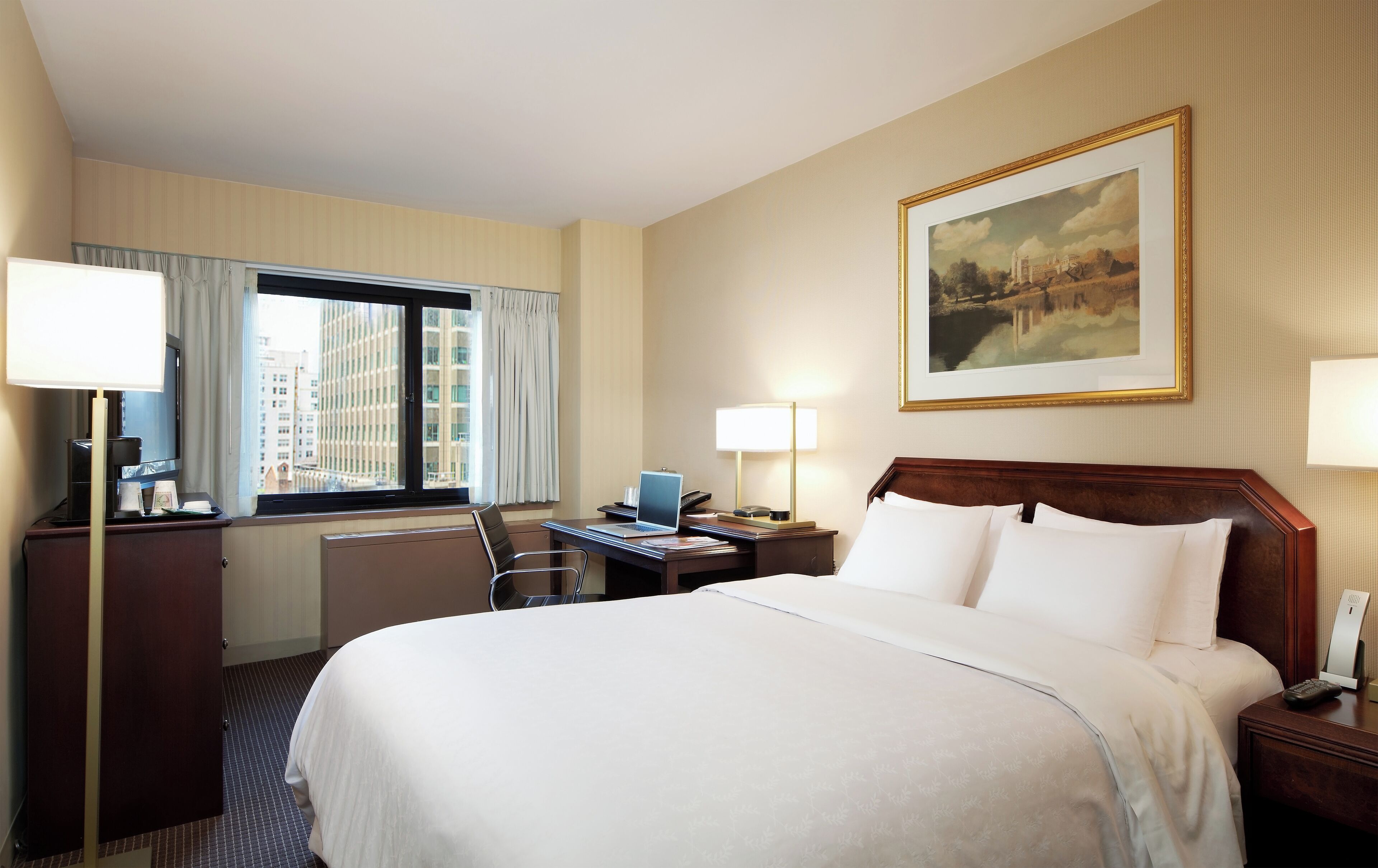 Premium bedding, pillowtop beds, in-room safe, desk