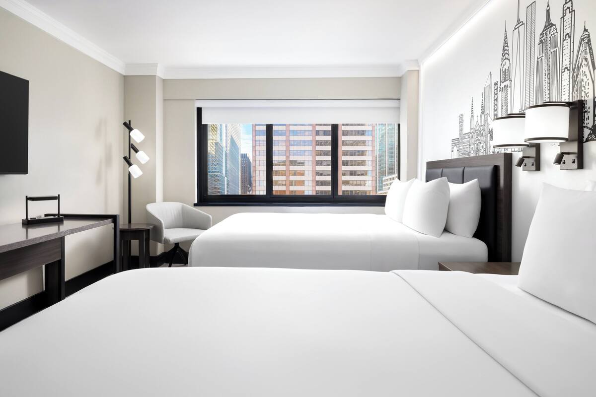 Premium Room, 2 Queen Beds (Manhattan Floor) | Premium bedding, pillowtop beds, in-room safe, desk
