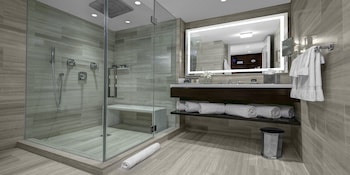 Presidential Suite, 1 King Bed (Manhattan Floor) | Premium bedding, pillowtop beds, in-room safe, desk at The Manhattan at Times Square Hotel, an IHG Hotel
