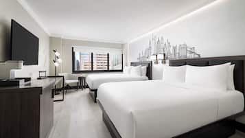 Premium Room, 2 Queen Beds | Premium bedding, pillowtop beds, in-room safe, desk