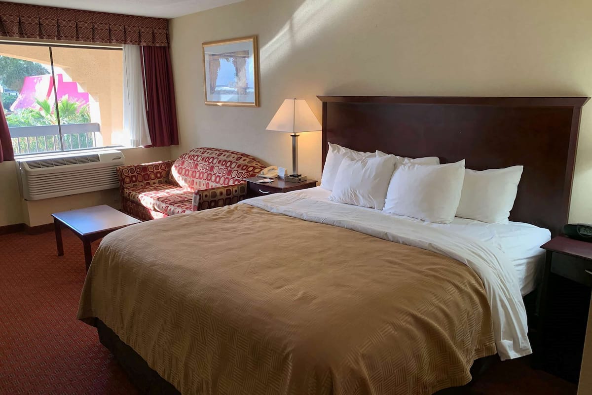 Studio Suite, 1 King Bed, Non Smoking | Desk, blackout drapes, soundproofing, iron/ironing board
