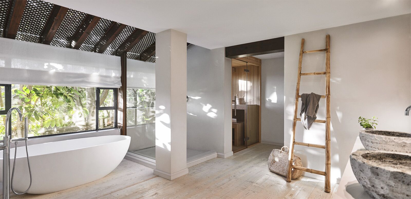 villa, 3 bedrooms (belair) | bathroom | separate bathtub and shower, deep-soaking bathtub, designer toiletries