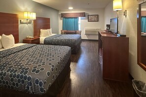 Desk, free WiFi, bed sheets