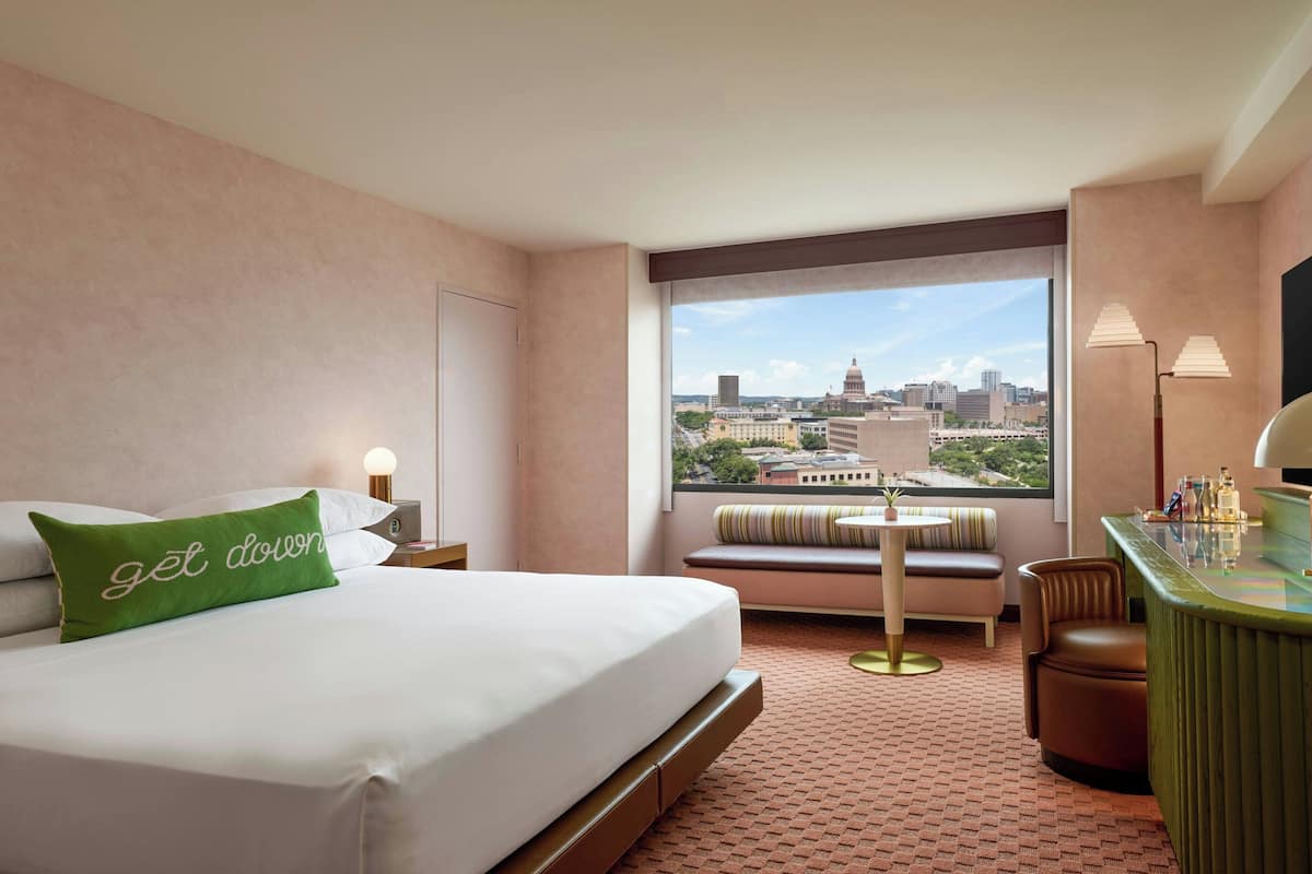 Room, 1 King Bed, City View | Hypo-allergenic bedding, pillowtop beds, desk, laptop workspace