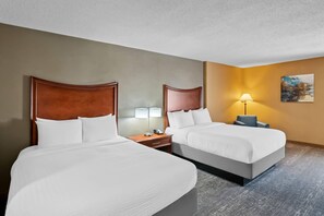 Suite, 2 Queen Beds, Non Smoking | Premium bedding, down comforters, desk, laptop workspace