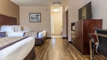 Standard Room, 2 Queen Beds | Desk, iron/ironing board, bed sheets, wheelchair access