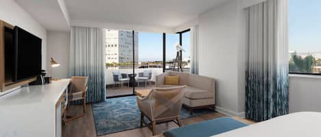 32-inch LCD TV with cable channels, TV, pay films