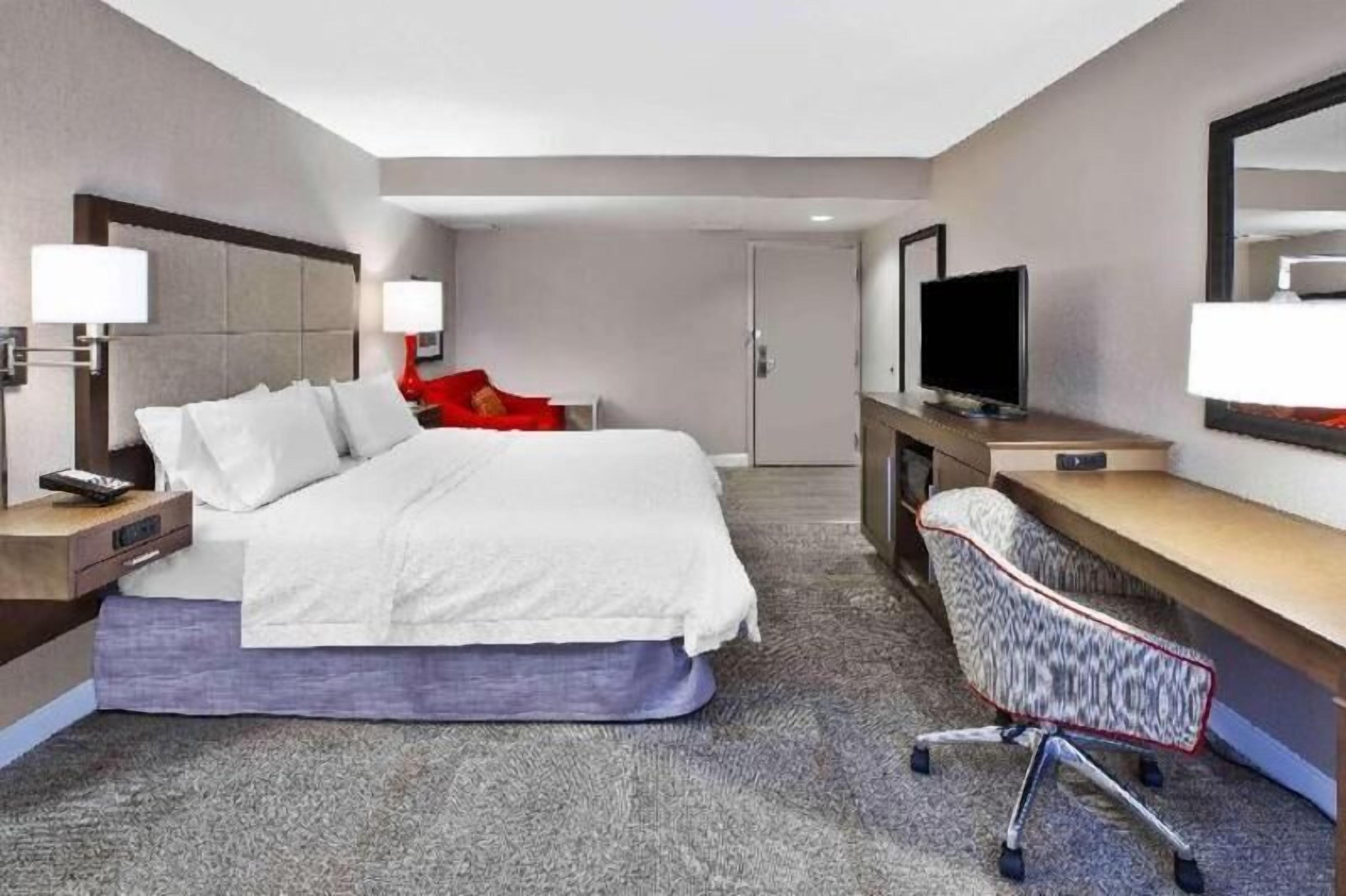 In-room safe, blackout curtains, iron/ironing board