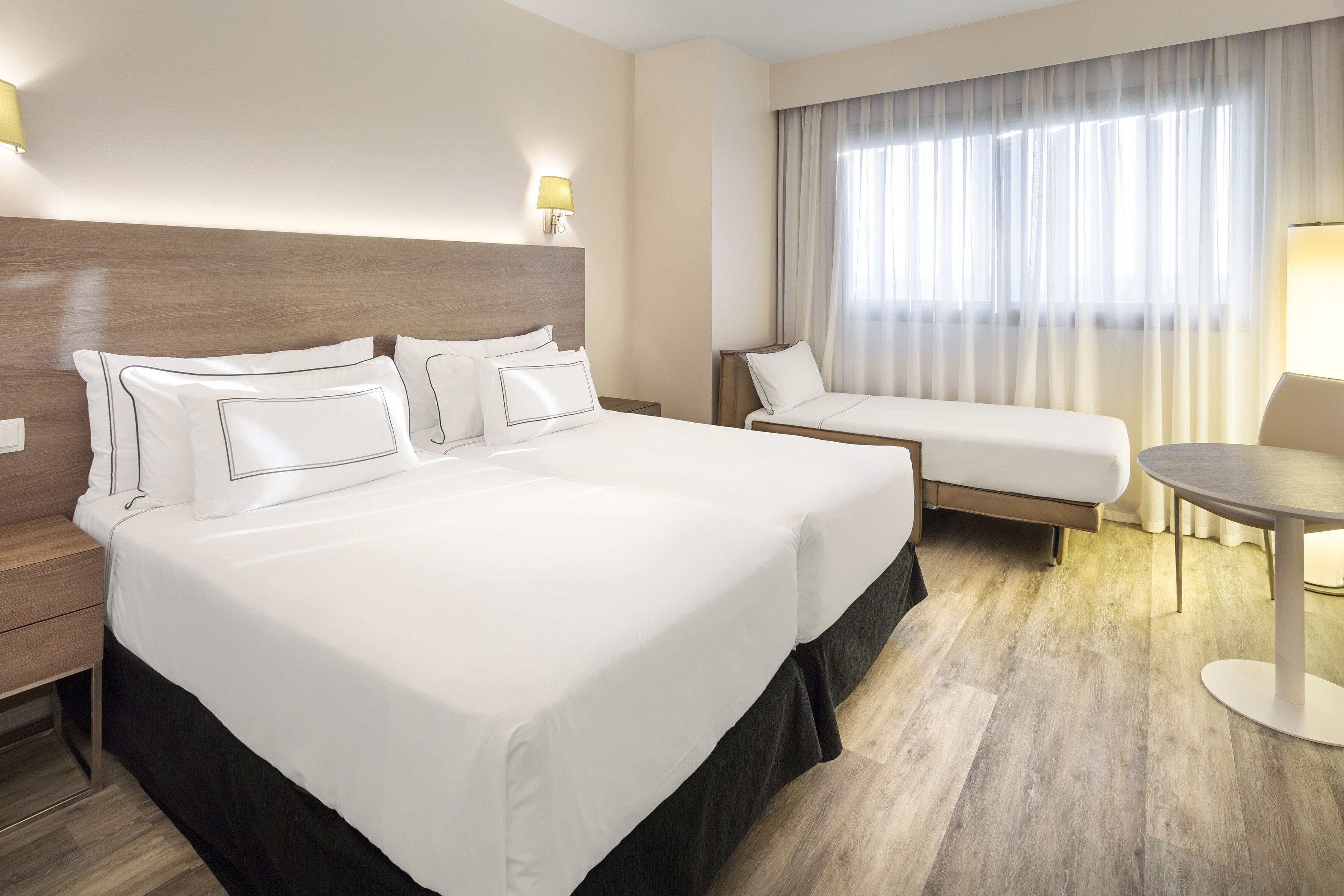 Pillow-top beds, in-room safe, desk, blackout curtains