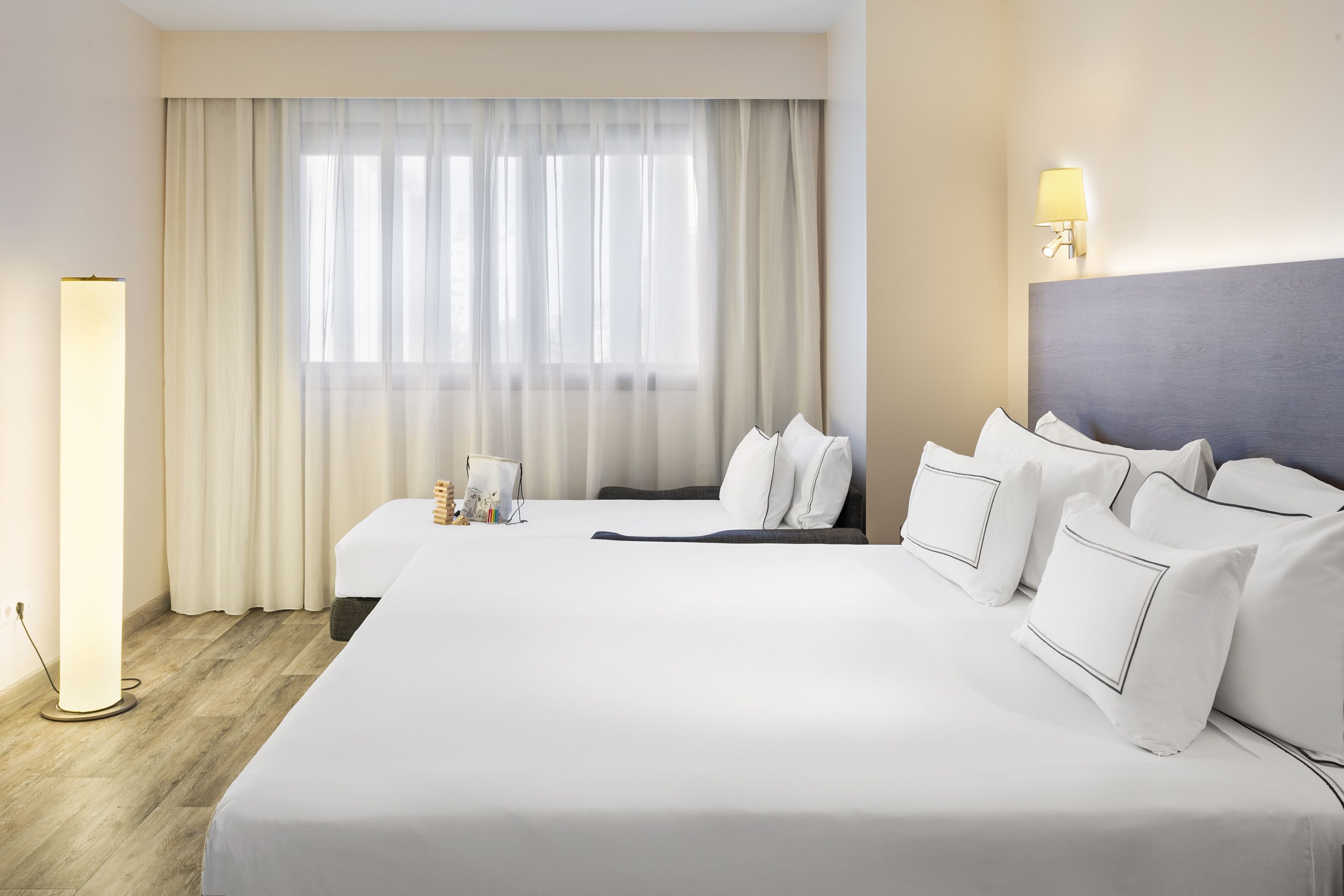 Pillow-top beds, in-room safe, desk, blackout curtains