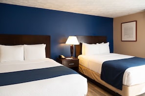 Deluxe Room, 2 Queen Beds, Non Smoking | In-room safe, blackout curtains, iron/ironing board, free WiFi