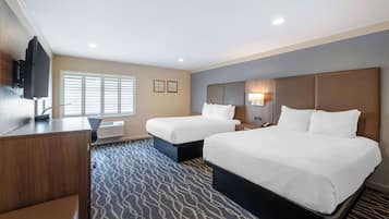 In-room safe, desk, blackout curtains, iron/ironing board