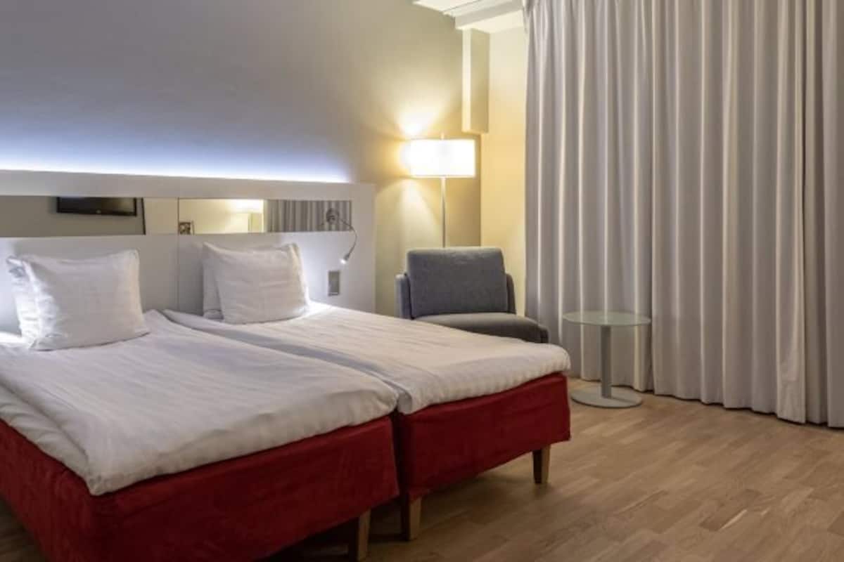 In-room safe, desk, blackout curtains, free cots/infant beds
