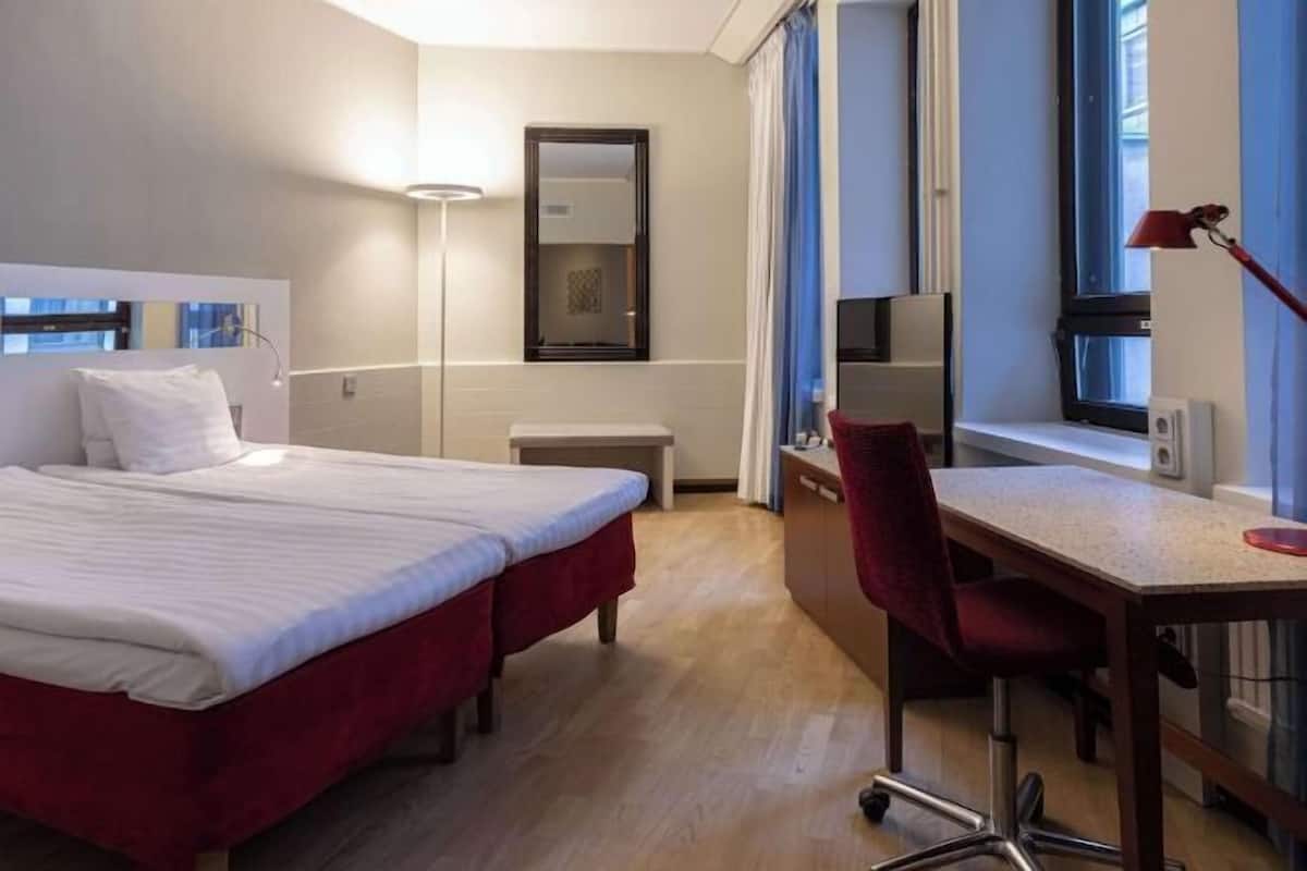 In-room safe, desk, blackout curtains, free cots/infant beds