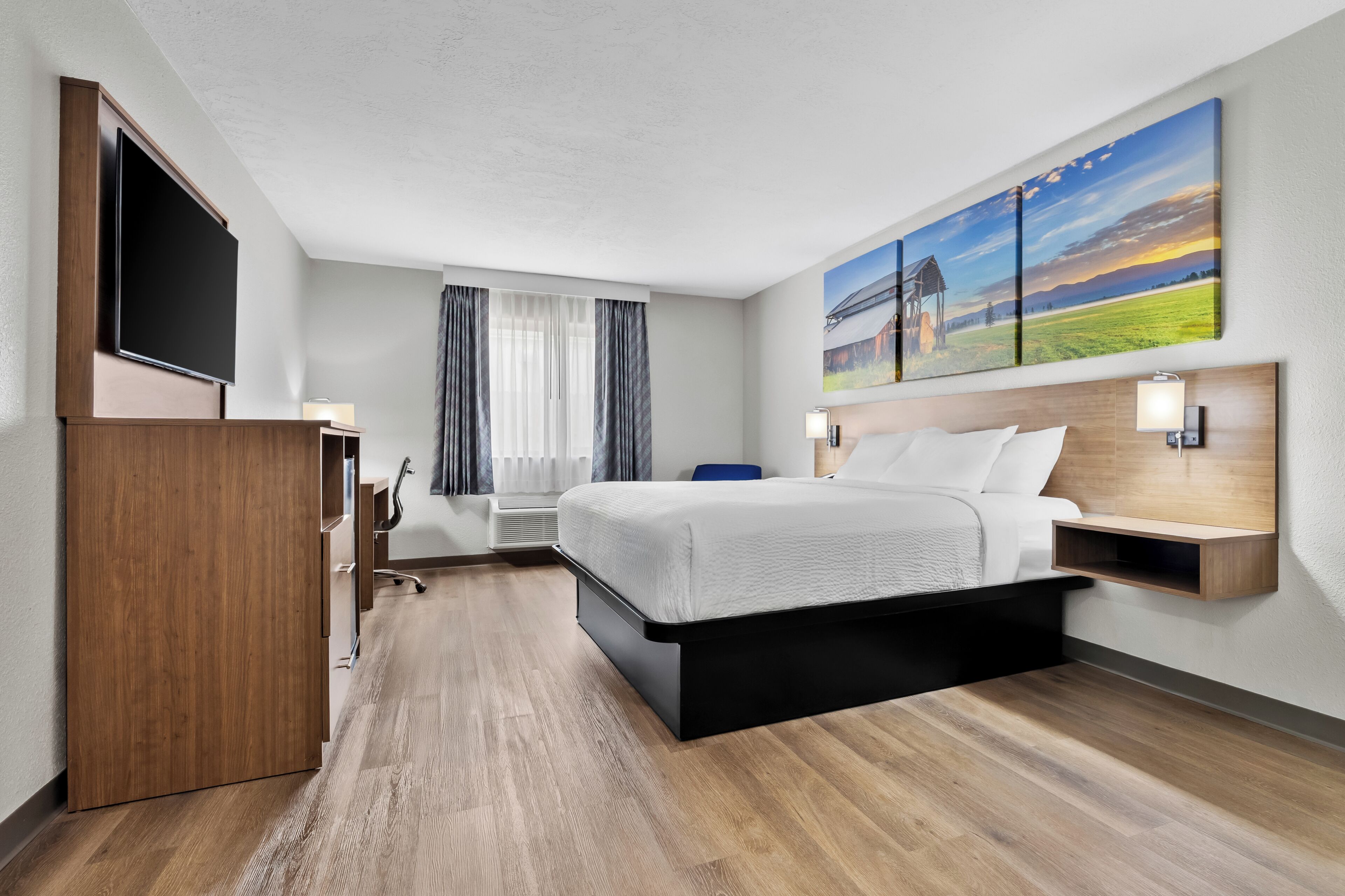 Chambre Standard, 1 très grand lit, non-fumeur | Bureau, espace de travail pour ordinateurs portables