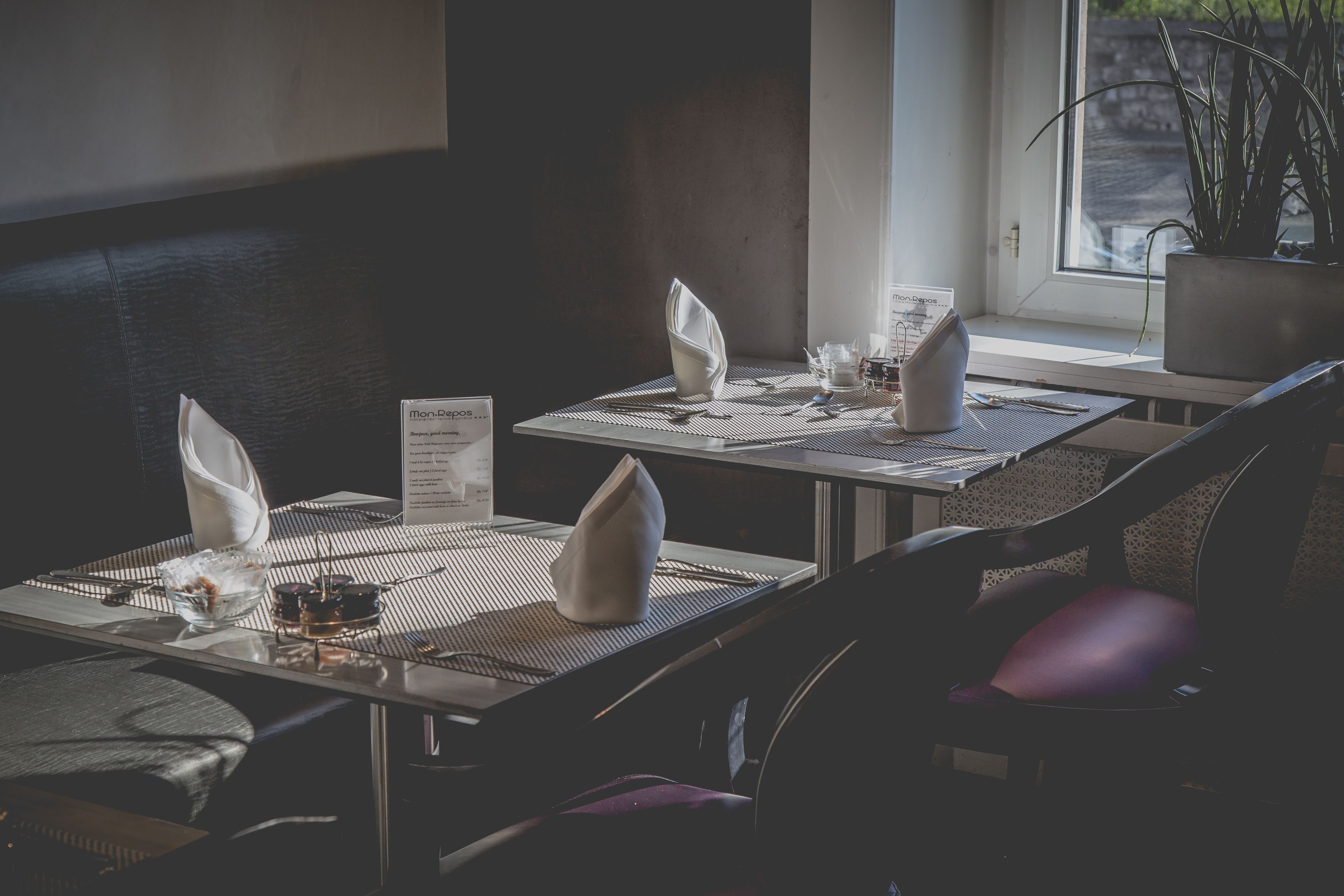 breakfast and dinner served