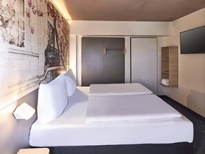 Double Room | Desk, blackout curtains, soundproofing, free WiFi - B&B Hotel Bonn-City (Bonn)