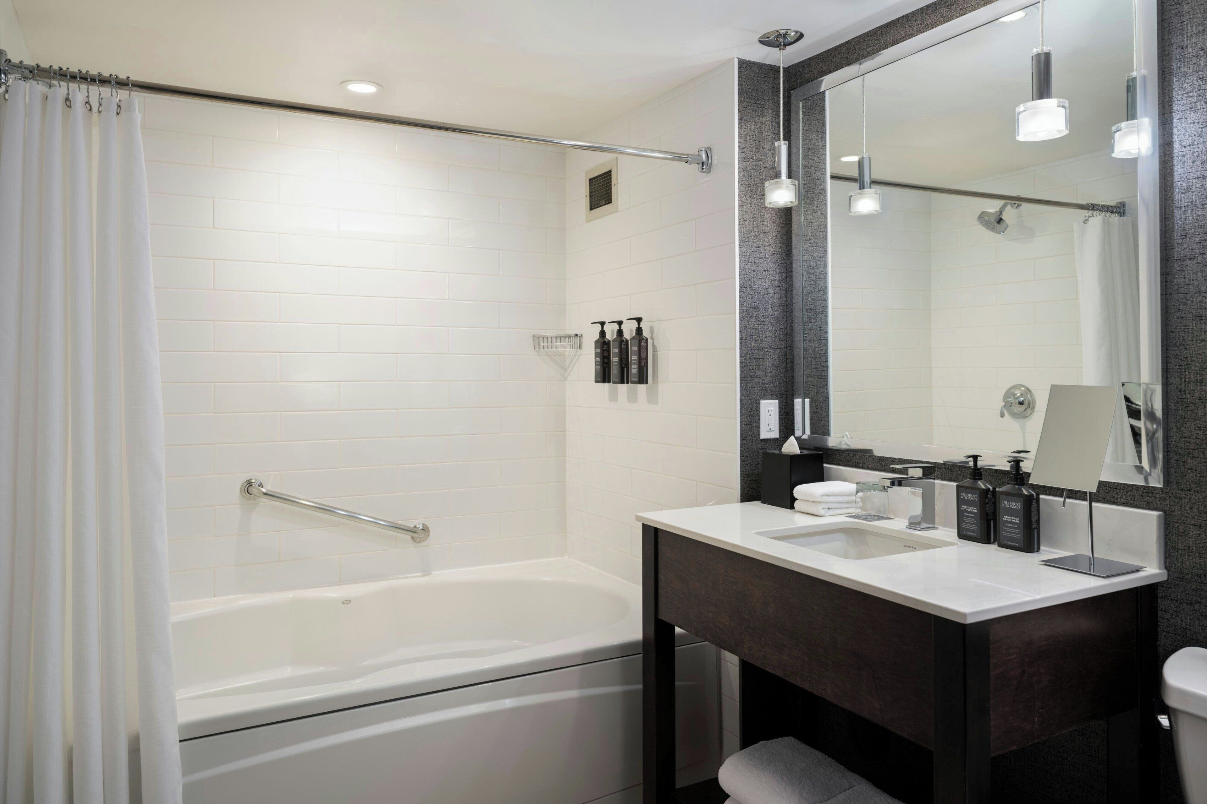 free toiletries, hair dryer, towels, soap