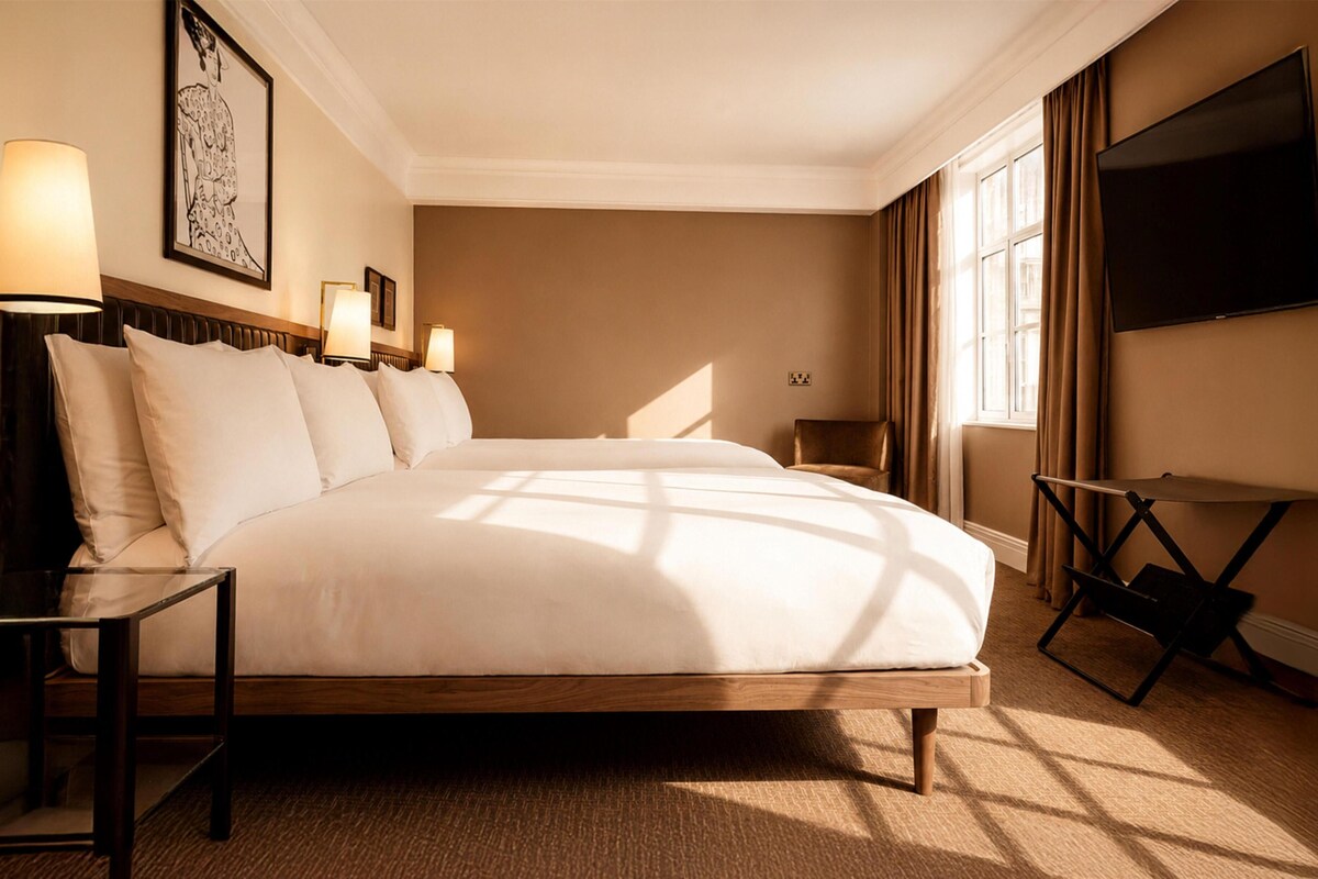 Family Room | Egyptian cotton sheets, premium bedding, in-room safe, desk