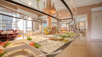 Daily buffet breakfast (AED 125 per person)