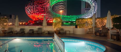 Rom – standard, 1 kingsize-seng (SHK ZAYED ROAD VIEW) | Terrasse/patio