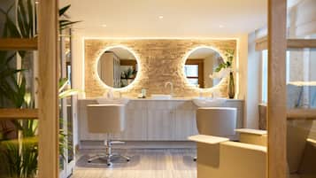 Body treatments, deep-tissue massages, facials, manicures and pedicures