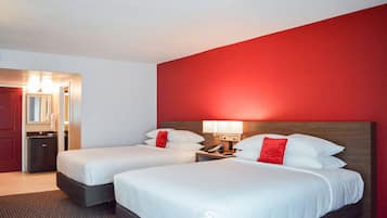 In-room safe, blackout curtains, iron/ironing board