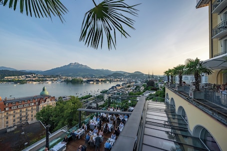 Terraza o patio. Art Deco Hotel Montana